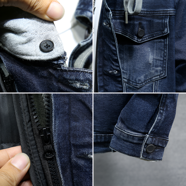 BRASSE™ | Veste en Jean avec Capuche